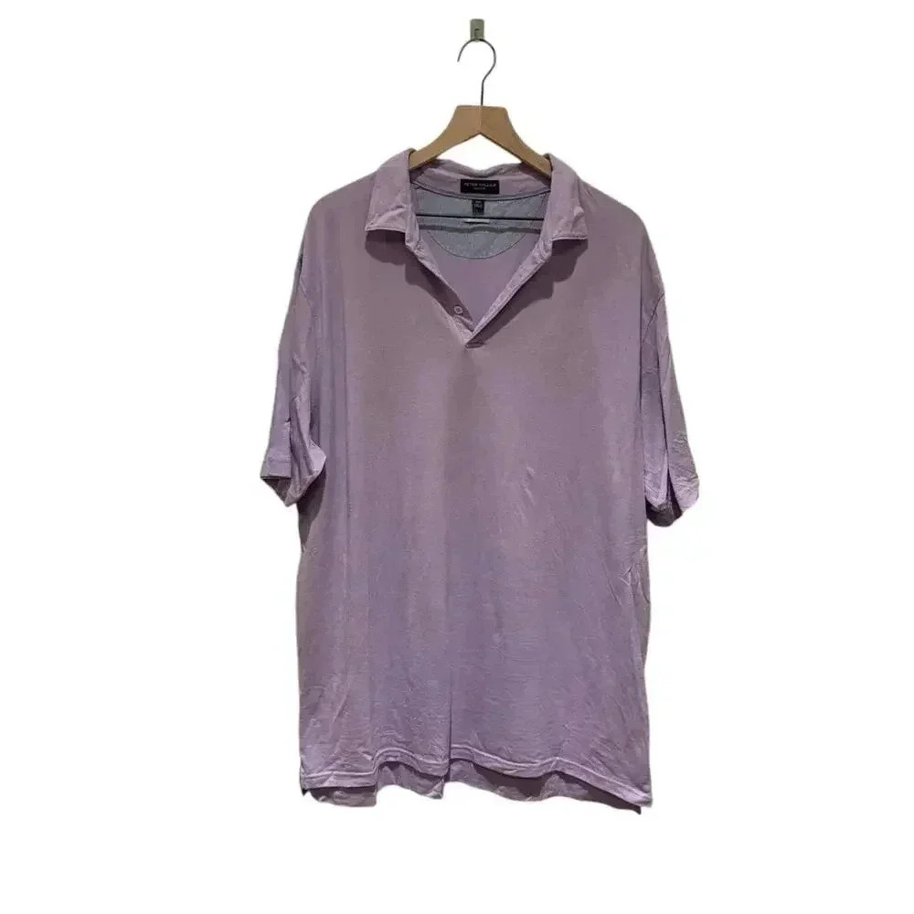 Peter Millar Purple Perfect Pique Polo Size‎ 2XL